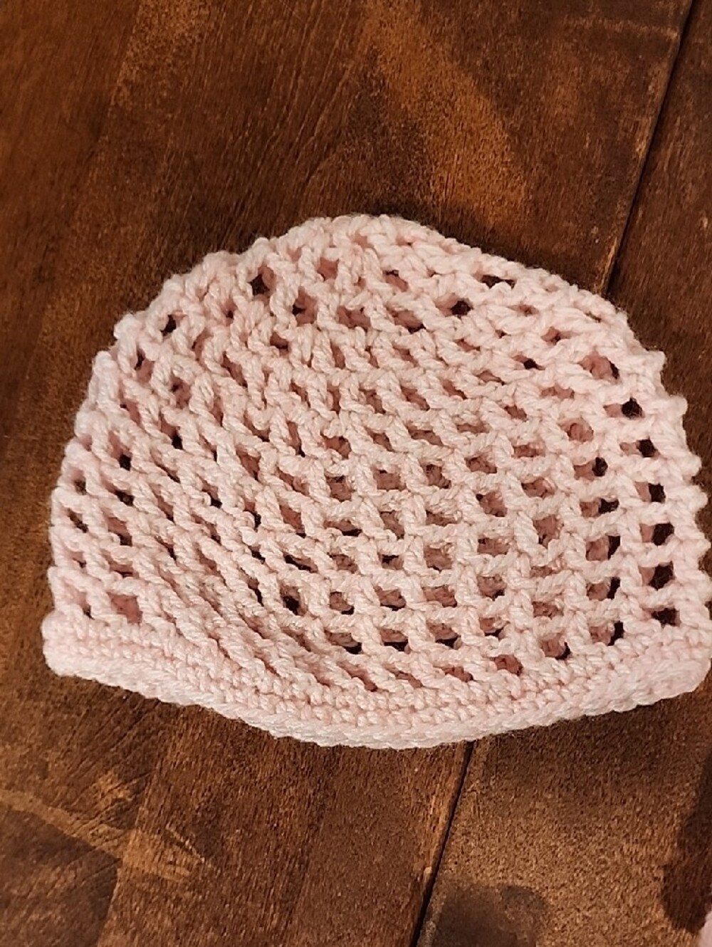 Hand Crafted Light Pink Crochet Kids Vest & Hat Set - Picture 2 of 4